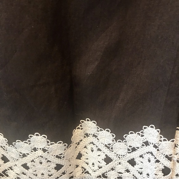 LOFT Brown Linen Blend Skirt - Size 10P - Excellent Condition - Picture 3 of 5